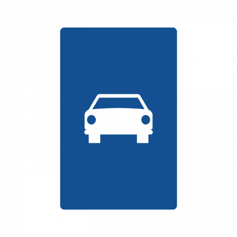 ilustracion Vía para automóviles