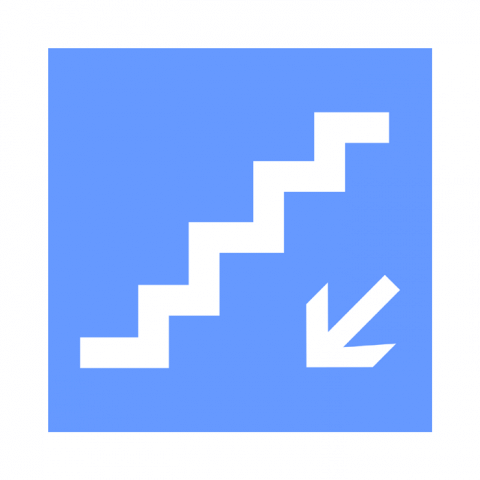 ilustracion Escaleras descendentes