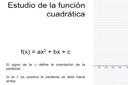 Estudio de la función cuadrática