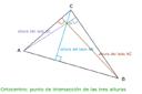 Hallando el ortocentro 