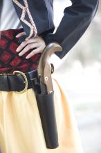 image Recreación de la Guerra de la Independencia en Segovia: Arma de una mujer civil guerrillera que participó en la Batalla de Bailén