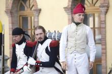 image Recreación de la Guerra de la Independencia en Segovia: Tropas napoleónicas descansando
