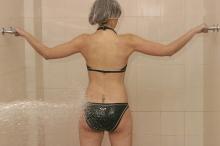 image Chorros a presión: posición espalda flanco izquierdo