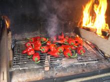 image Pimientos en la brasa