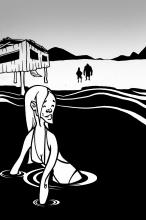 ilustracion El extranjero: La playa