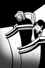 ilustracion El extranjero: En el banquillo de los acusados