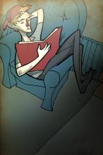 ilustracion El guardián entre el centeno: Solo en la habitación