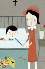 ilustracion Los cachorros: Cuéllar queda lisiado