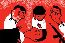 ilustracion Escuadra hacia la muerte: Luis está enfermo