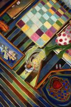 ilustracion Diez negritos: Vera no aguanta más y decide irse a su habitación