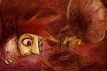 ilustracion ¡Ay, Carmela!: Que suene la gramola