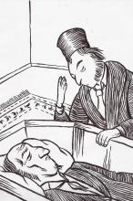 ilustracion La muerte de Iván Ilich: Iván Ilich muerto