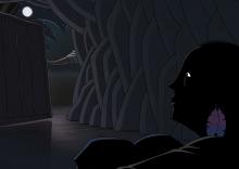 ilustracion Robinson Crusoe: Emplea excesivas precauciones con Viernes