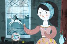 ilustracion Los tres mosqueteros: D´Artagnan parte al rescate de los herretes de la Reina