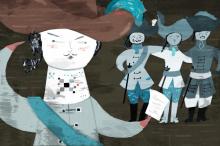 ilustracion Los tres mosqueteros: El ascenso de D´Artagnan como teniente de los Mosqueteros