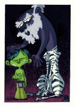 ilustracion La historia interminable: Cairon y Atreyu