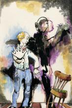 ilustracion El extraño caso del doctor Jekyll y el señor Hyde: Lanyon experimenta la transformación del Dr. Jekyll