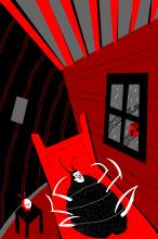 ilustracion La metamorfosis: Gregorio pierde el tren