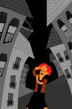 ilustracion La plaza del Diamante: Natalia recuerda con angustia su vida anterior